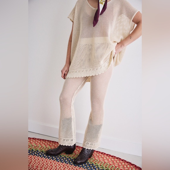 Misha & Puff Net Pants in Marzipan size medium NWOT - Picture 1 of 5